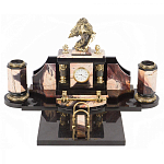 Настольный письменный набор из яшмы с декором в виде орла Manager Organizer варинант исполнения - 1 | Loft Concept в Волгограде