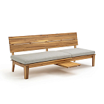 Садовый диван-трансофрмер Kate серый варинант исполнения - 6 | Loft Concept в Волгограде