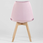 Стул с мягким велюровым сиденьем Arvika Pink варинант исполнения - 4 | Loft Concept в Волгограде