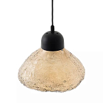 Подвесной светильник с янтарным фактурным плафоном Lamp with Frozen Glass Effect варинант исполнения - 2 | Loft Concept в Волгограде