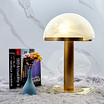 Настольная лампа c абажуром в форме купола из натурального камня  Heavenly Harmony варинант исполнения - 2 | Loft Concept в Волгограде