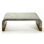 Стол журнальный Белый  BONE INLAY SIDE TABLE-Cream варинант исполнения - 2 | Loft Concept в Волгограде