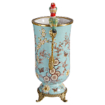 Ваза с двумя птичками из фарфора с бронзовыми элементами Garden of Eden варинант исполнения - 3 | Loft Concept в Волгограде