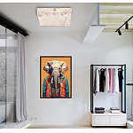 Люстра потолочная квадратная минималистичная Perfection of Geometry варинант исполнения - 5 | Loft Concept в Волгограде