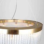 Люстра подвесная со стеклянными подвесками в виде перекрученных трубочек Nembus варинант исполнения - 3 | Loft Concept в Волгограде