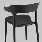 Черный стул из прочного PP-пластика JORIS варинант исполнения - 5 | Loft Concept в Волгограде
