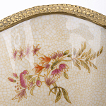 Ваза голубого цвета из фарфора с цветочным рисунком и бронзовой стрекозой Blue Garden варинант исполнения - 2 | Loft Concept в Волгограде