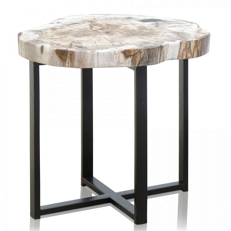 PETRIFIED WOOD COFFEETABLE S Окаменелое дерево Черный PETRIFIED WOOD COFFEETABLE S Окаменелое дерево Черный в Волгограде | Loft Concept