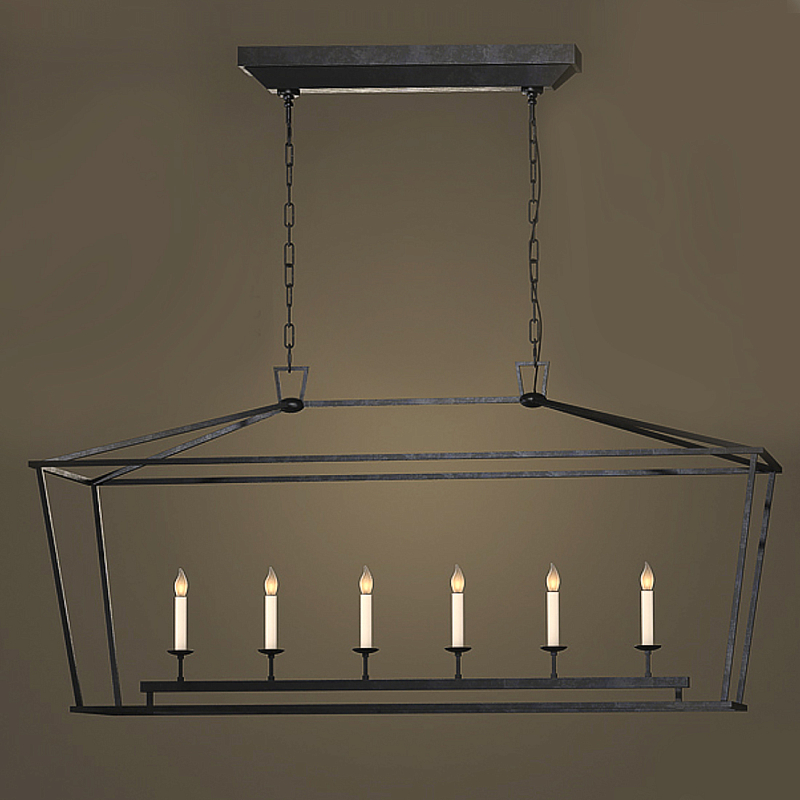 Люстра Linear Pendant Black Черный в Волгограде | Loft Concept 