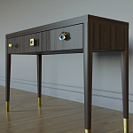 Дизайнерский Письменный стол Elsa Dreams Walnut с тремя ящиками варинант исполнения - 2 | Loft Concept в Волгограде