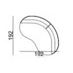 Двухместный диван Calypso варинант исполнения - 5 | Loft Concept в Волгограде