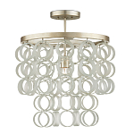Потолочный светильник с каскадом из круглых декоративных колец Waterfall from the Rings варинант исполнения - 2 | Loft Concept в Волгограде