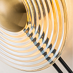 Бра с янтарным стеклянным диском и золотистыми акцентами Savio Glass Disc варинант исполнения - 6 | Loft Concept в Волгограде