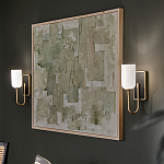  Бра с прямоугольным черным основанием и белым матовым цилиндрическим плафоном Kichler варинант исполнения - 15 | Loft Concept в Волгограде