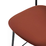 Стул барный с широкой полукруглой спинкой Chair Smooth Shapes варинант исполнения - 5 | Loft Concept в Волгограде
