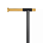 Держатель для туалетной бумаги с подвесным ершиком Black Bathroom Accessory варинант исполнения - 3 | Loft Concept в Волгограде