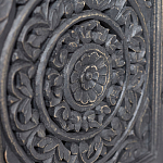 Деревянная ТВ-тумба из массива манго с резьбой Essua Grey Mango TV stand варинант исполнения - 2 | Loft Concept в Волгограде