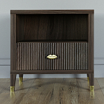 Прикроватная тумбочка с полкой Elsa Dreams Walnut  варинант исполнения - 5 | Loft Concept в Волгограде