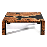 Кофейный Стол River in Autumn Elm Resin Coffee Table варинант исполнения - 1 | Loft Concept в Волгограде