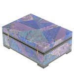 Шкатулка из натурального камня лазурит и чароит Stone Casket варинант исполнения - 4 | Loft Concept в Волгограде