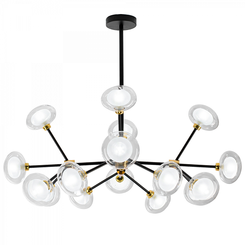 Люстра NABILA CHANDELIER Глянцевое золото Белый Черный Люстра NABILA CHANDELIER Глянцевое золото Белый Черный в Волгограде | Loft Concept