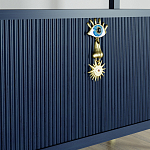 Стеллаж со стеклянными полками Elsa Dreams Blue варинант исполнения - 8 | Loft Concept в Волгограде