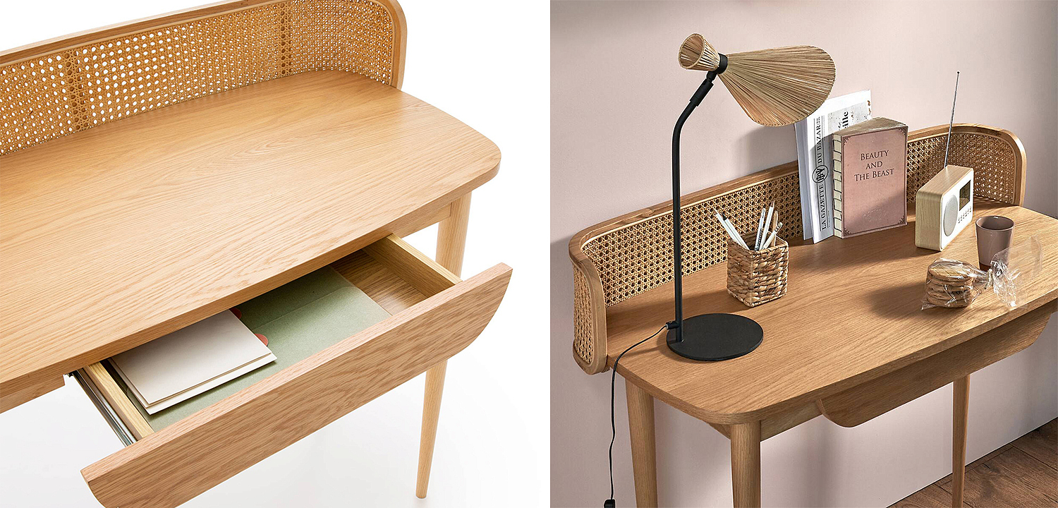 Рабочий стол Morten Wicker Table Рабочий стол Morten Wicker Table - Loft-Concept в Волгограде