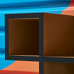 Дизайнерская скамейка  Canton  Beech and Black Bench варинант исполнения - 8 | Loft Concept в Волгограде