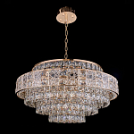 Люстра хрустальная в неоклассическом стиле на золотистом каркасе Majesty варинант исполнения - 8 | Loft Concept в Волгограде