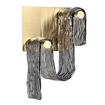 Бра волнистой формы из фактурного стекла Wave варинант исполнения - 1 | Loft Concept в Волгограде