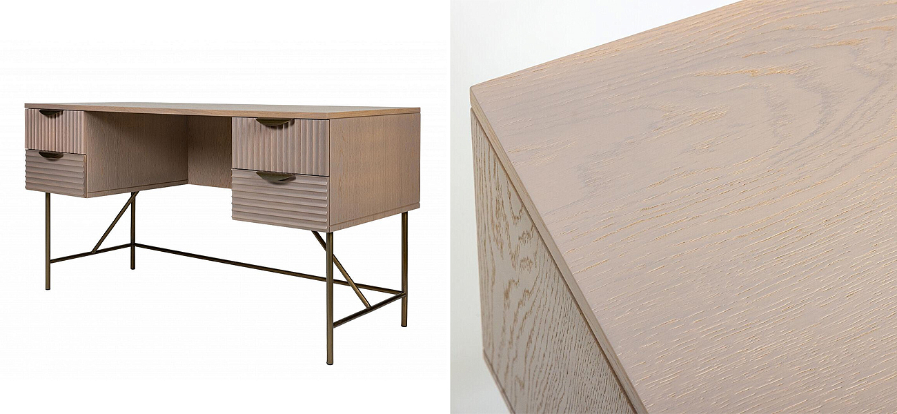 Рабочий стол Antique Order Бежевый Шпон Дуба Рабочий стол Antique Order Бежевый Шпон Дуба - Loft-Concept в Волгограде