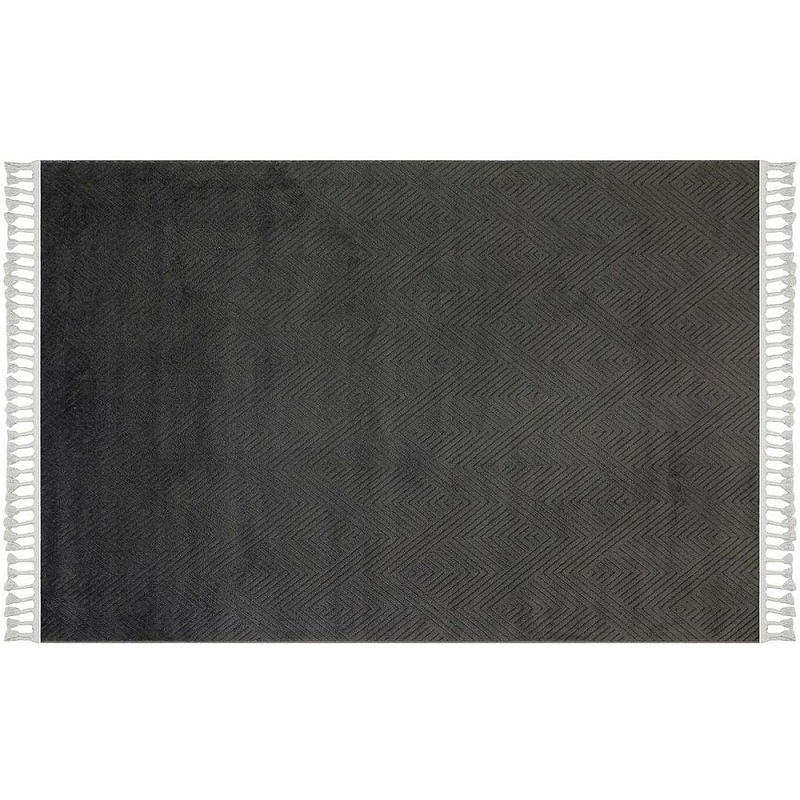 Ковер из полиэстера Black and white continent Черный Ковер из полиэстера Black and white continent Черный в Волгограде | Loft Concept
