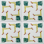 Плитка дизайнерская с рисунком Пина Колада варинант исполнения - 1 | Loft Concept в Волгограде