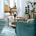 Кресло велюровое горчичного цвета Diaspro Mustard Armchair варинант исполнения - 8 | Loft Concept в Волгограде