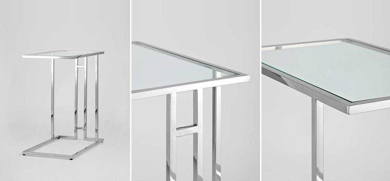 Стол приставной Lasker Milan Tables Silver Стол приставной Lasker Milan Tables Silver - Loft-Concept в Волгограде