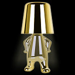 Настольная лампа фигурная золотого цвета с гладким абажуром Высота 19 см Sophia варинант исполнения - 1 | Loft Concept в Волгограде