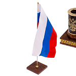 Настольный письменный набор с часами из природного камня обсидиана Royal Set варинант исполнения - 7 | Loft Concept в Волгограде