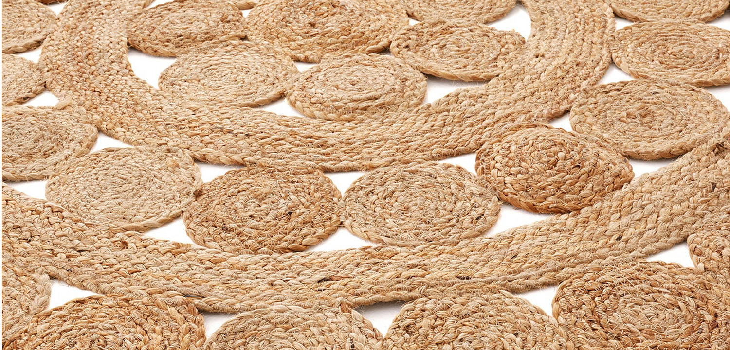 Ковер Wicker Circles Carpet 100% джут Ковер Wicker Circles Carpet 100% джут - Loft-Concept в Волгограде