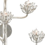 Бра серебряное в виде растения Silver Flower Glade варинант исполнения - 1 | Loft Concept в Волгограде