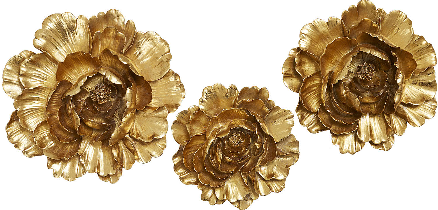 Аксессуар на стену Decor Flowers Rose Hip gold Аксессуар на стену Decor Flowers Rose Hip gold - Loft-Concept в Волгограде