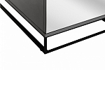 Двухдверный шкаф с зеркальными дверцами Strict Lines варинант исполнения - 4 | Loft Concept в Волгограде