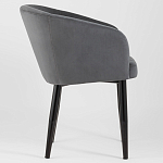 Мягкое кресло на металлических ножках Shaggy Dark Grey варинант исполнения - 2 | Loft Concept в Волгограде