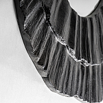 Зеркало в фактурной черной раме в современном стиле Black Maelstrom варинант исполнения - 2 | Loft Concept в Волгограде