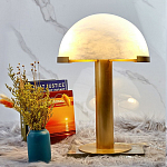 Настольная лампа c абажуром в форме купола из натурального камня  Heavenly Harmony варинант исполнения - 3 | Loft Concept в Волгограде