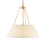 Подвесной светильник светодиодный с фактурным тканевым конусообразным абажуром White Fabric Lampshade варинант исполнения - 1 | Loft Concept в Волгограде