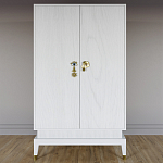 Платяной шкаф Elsa Dreams White с 2-мя фасадами варинант исполнения - 5 | Loft Concept в Волгограде