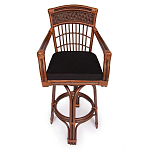 Барный стул из ротанга Eloise коричневый варинант исполнения - 2 | Loft Concept в Волгограде