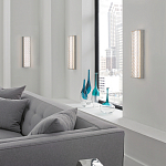 Бра прямоугольное в серебрянном цвете с ажурной решеткой Feiss варинант исполнения - 3 | Loft Concept в Волгограде