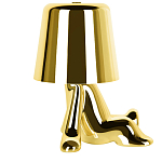Настольная лампа фигурная золотого цвета с гладким абажуром Высота 17 см Sophia варинант исполнения - 4 | Loft Concept в Волгограде