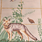 Обои ручная роспись Trellised Menagerie Standard colourway on scenic paper варинант исполнения - 2 | Loft Concept в Волгограде